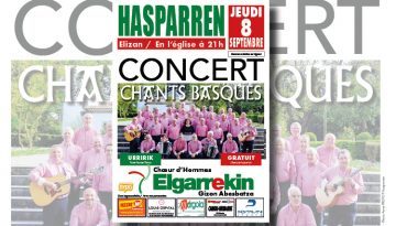 Concert : chœur d’hommes Elgarrekin