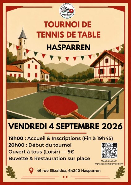 Tournoi tennis de table – non licenciés