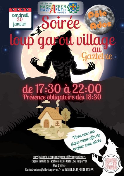 Pôle Ados : soirée loup garou village