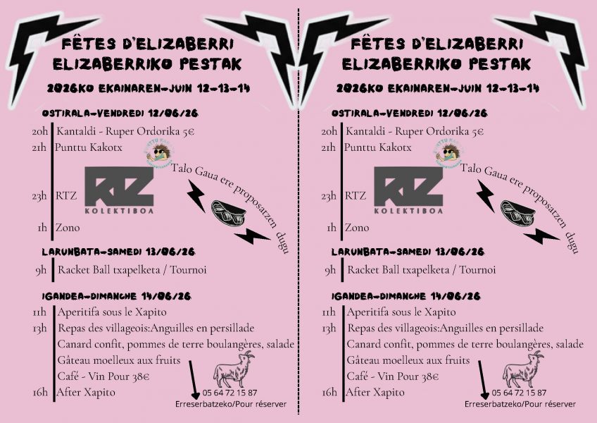 Fêtes d’Elizaberri