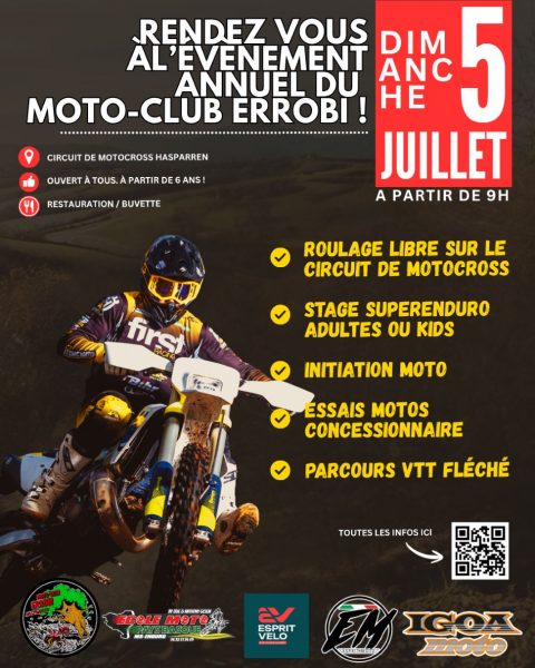 Journée annuelle du moto-club Errobi